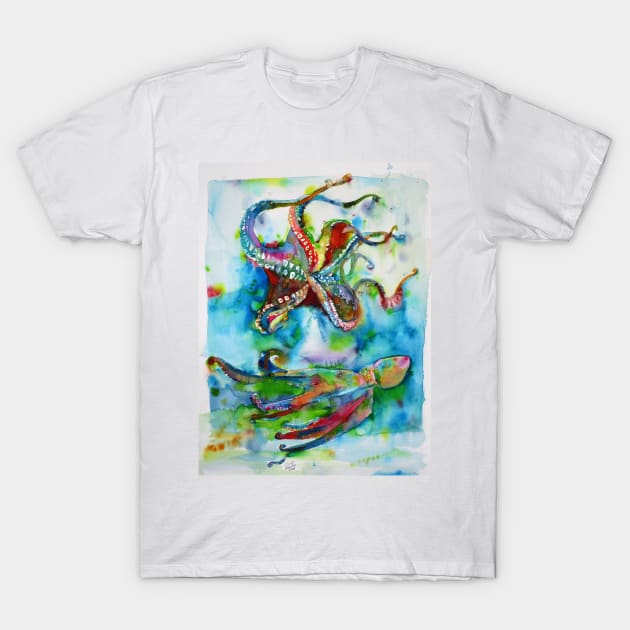 OCTOPUSES IN THE ABYSS T-Shirt by lautir